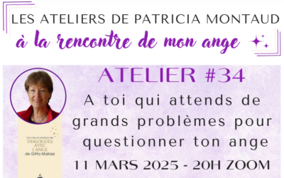 Atelier #34 : A toi qui attends de grands problèmes pour questionner ton ange – EN LIGNE – 11 mars 2025 – 20H